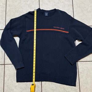 Nautica Navy and Red Crewneck Sweater